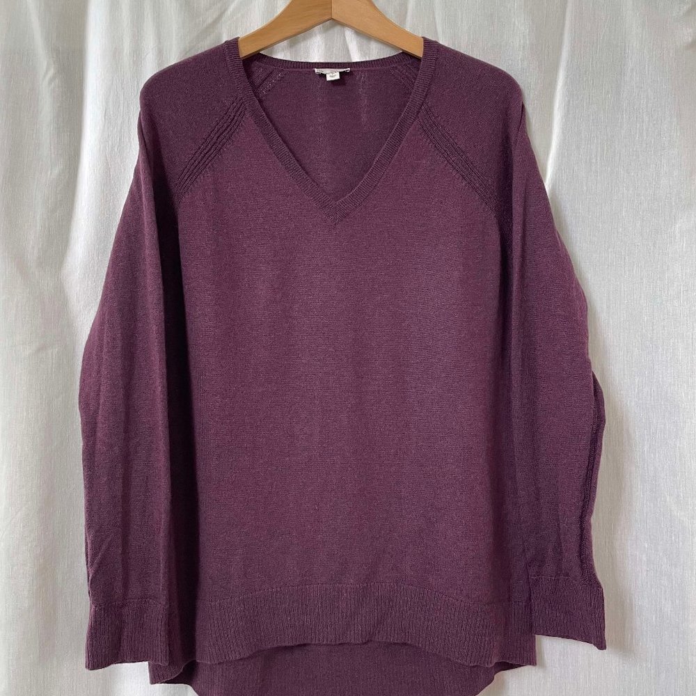 Gap purple v-neck sweater